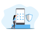 Free security pattern lock vector